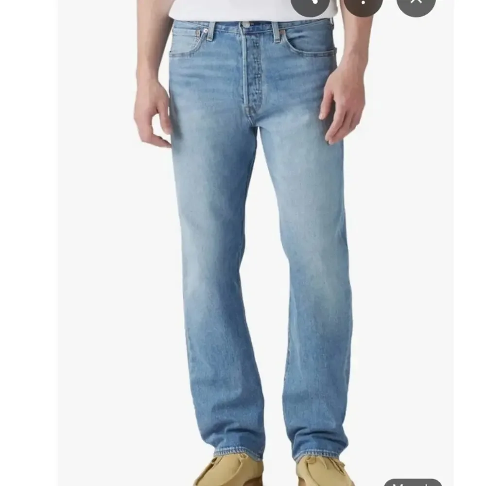 Levi's Men's 501 Straight-Fit Button Fly Stretch Jeans 33x30